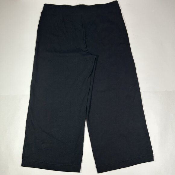 EUC J.Jill Pure Jill Women Pants Black Full Leg Cropped Pull On Pima Cotton Sz M - Picture 9 of 11